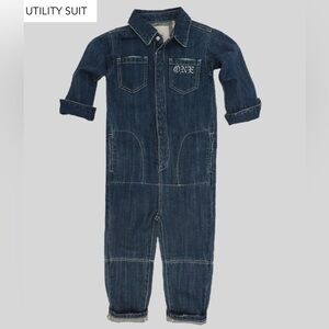 One Teaspoon Kids Rodeo Blue Paradise Utility Jumpsuit - size 8 to 9 - NWT